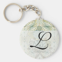 art nouveau abstract ornate pattern key chains