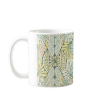 art nouveau abstract ornate pattern coffee mug