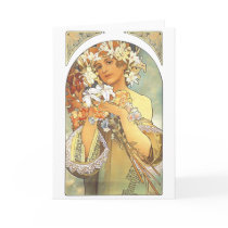 Art Nouveau - Alphonse Mucha "Flower" cards by MyOtherPlanet Art Nouveau - Alphonse Mucha "Flower" cards