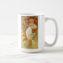 Art Nouveau Alphonse Mucha Spring Mug