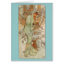 Art Nouveau - Alphonse Mucha - Winter card