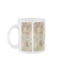 Art Nouveau - Alphonse Mucha - Winter mugs