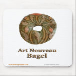 Art Nouveau Bagel Mousepad