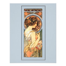 Art Nouveau Beautiful Bride Shower Invitation
