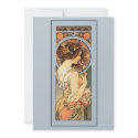 Art Nouveau Beautiful Bride Wedding Invitation invitation