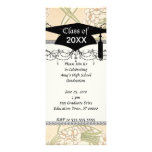 art nouveau beautiful spring floral pattern grad personalized invite