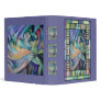 Art Nouveau Belly Dance (Portrait) 3 Ring Binder