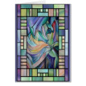 Art Nouveau Belly Dance (Portrait) Greeting Card