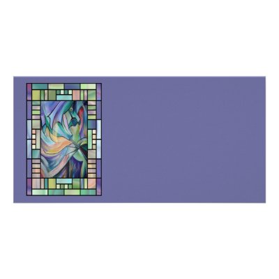 Art Nouveau Belly Dance (Portrait) Personalized Photo Card by taiche
