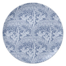 Art Nouveau Birds Through the Trees Pattern Plate