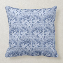 Art Nouveau Birds Through Trees Pattern PIllow