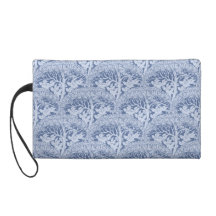 Art Nouveau Birds Through Trees Pattern Wristlet