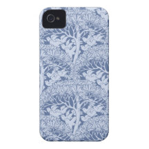 Art Nouveau Birds Trees Pattern iPhone 4 Case