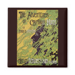 Art Nouveau Book Art, Adventures of Captain Horn Fridge Magnet