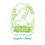 Art Nouveau Bookplate Stickers