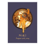 Art Nouveau Bride Wedding Invitation