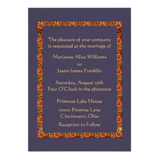 Art Nouveau Bride Wedding Invitation