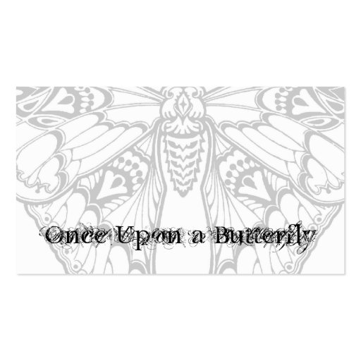 Art Nouveau Butterfly Business Card Templates (front side)