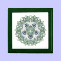 Art Nouveau Butterfly Jewelry or Keepsake Box gift boxes