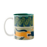 Art Nouveau Cats and Flowers Coffee Mug
