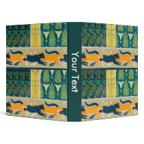 Art Nouveau Cats binders by msdespina Art Nouveau Cats binders