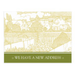 Art Nouveau Change of Address Postcard