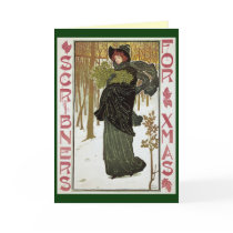 Art Nouveau Christmas Card by golden_oldies Art Nouveau Christmas Card