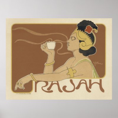 Art Nouveau Coffee Posters by golden_oldies