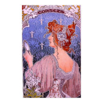 Art Nouveau Corset Advertisement Poster