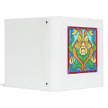 Art Nouveau Daffodil Stain Glass Frame Vinyl Binder