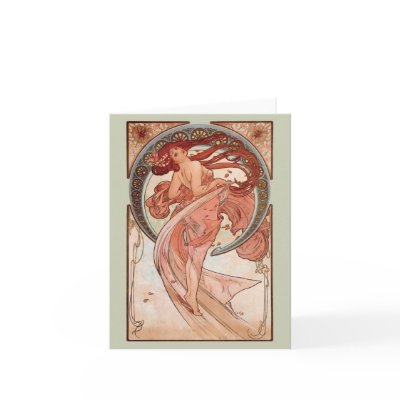 Art Nouveau - Dance Greeting Cards by Vintage_Nouveau