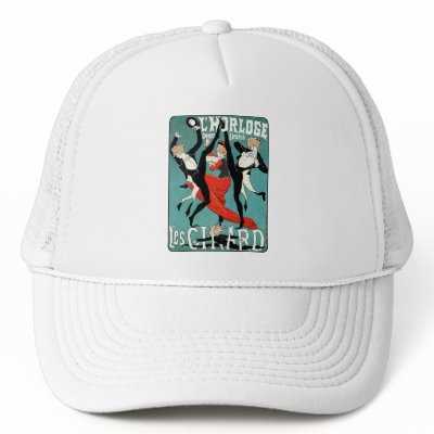Art Nouveau Dance Image by Jules Cheret Hat by VintageCabaret
