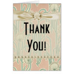 art nouveau dandelions art card