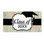art nouveau dandelions art graduation personalized shipping labels