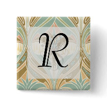 art nouveau decorative bliss pattern pins