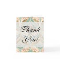 art nouveau decorative bliss pattern greeting card