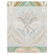 art nouveau decorative bliss pattern full color flyer