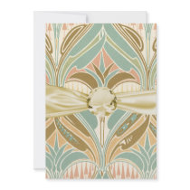 art nouveau decorative bliss pattern announcements