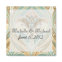 art nouveau decorative bliss pattern magnet