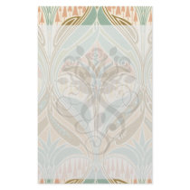 art nouveau decorative bliss pattern stationery design