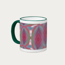 Art Nouveau Diamonds Mug by naturespaintbox Art Nouveau Diamonds Mug