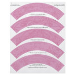 Art Nouveau DIY Wedding Cupcake Wrappers Wraps Personalized Flyer