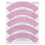 Art Nouveau DIY Wedding Cupcake Wrappers Wraps Flyer Design