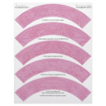 Art Nouveau DIY Wedding Cupcake Wrappers Wraps Letterhead