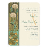 Art Nouveau Dragonfly dark font RGB HexCode 4C5A49 Personalized Announcement