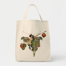 Art Nouveau Faerie - Wide bottom bag