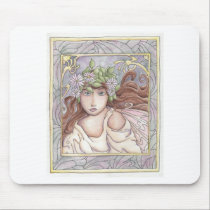 Art Nouveau Fairy mousepads