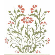 Art Nouveau - Fashion floral design t-shirts by Zenyaris Art Nouveau - Fashion floral design t-shirts