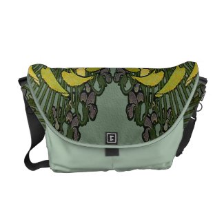 Art Nouveau Floral Abstract Commuter Bag rickshaw_messengerbag