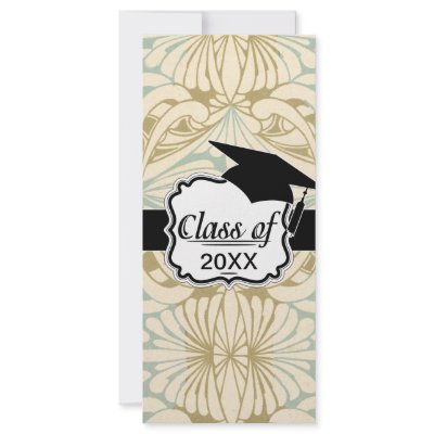 art nouveau floral swirl pattern neutrals grad rack card by dooni_damask